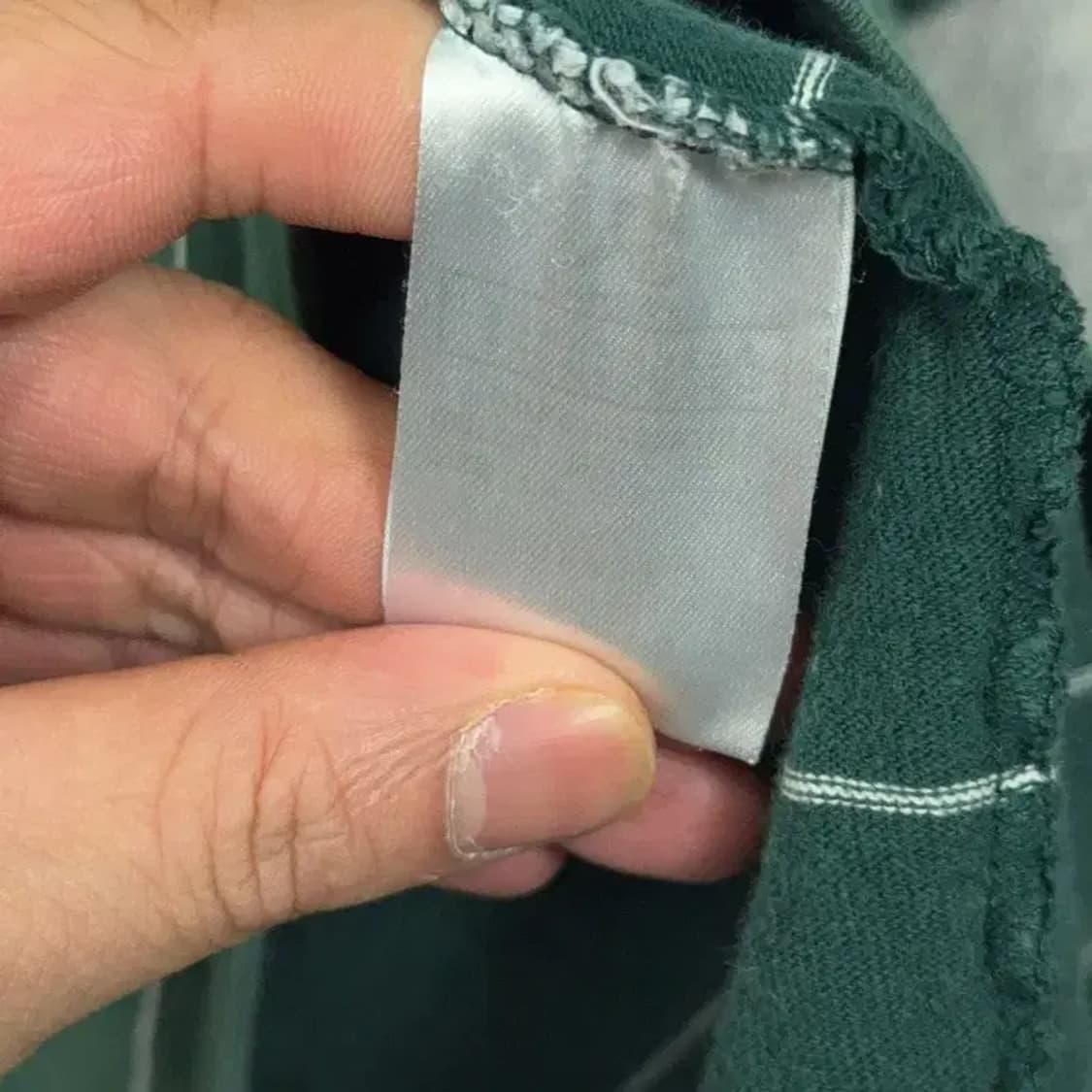 캉골 스트라이프 그린 로고 남성 반팔 티 L 상품이미지4