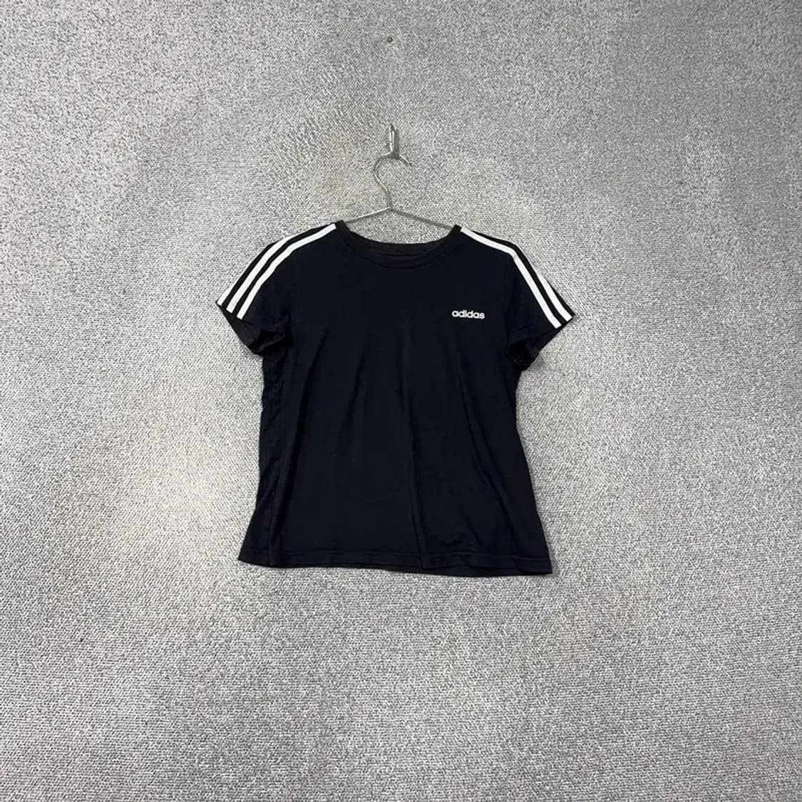 아디다스 스펠 로고 삼선 코튼 반팔티 L 상품이미지1