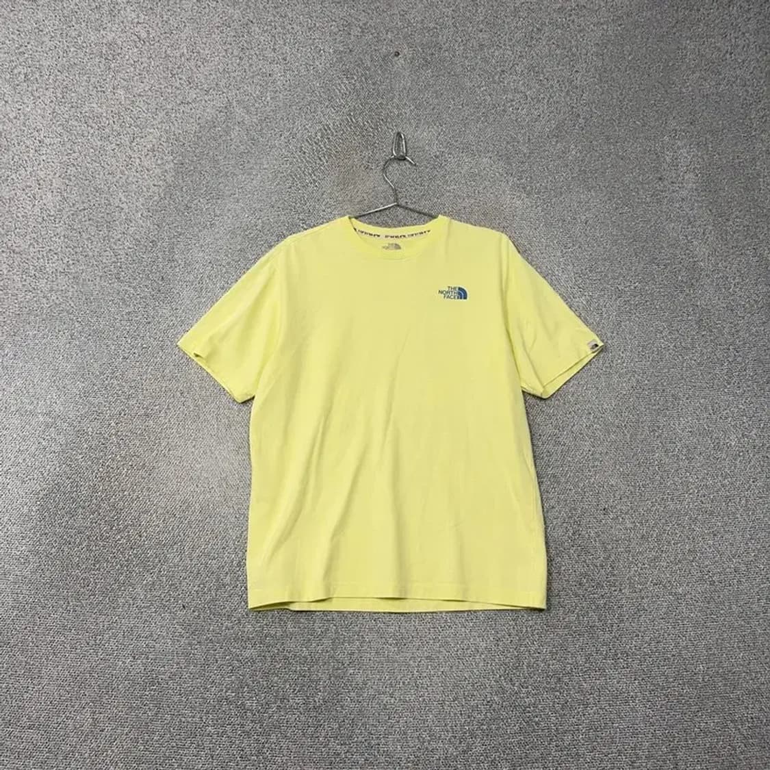 노스페이스 옐로우 로고 남성 기능성 반팔 티 M/95 상품이미지1