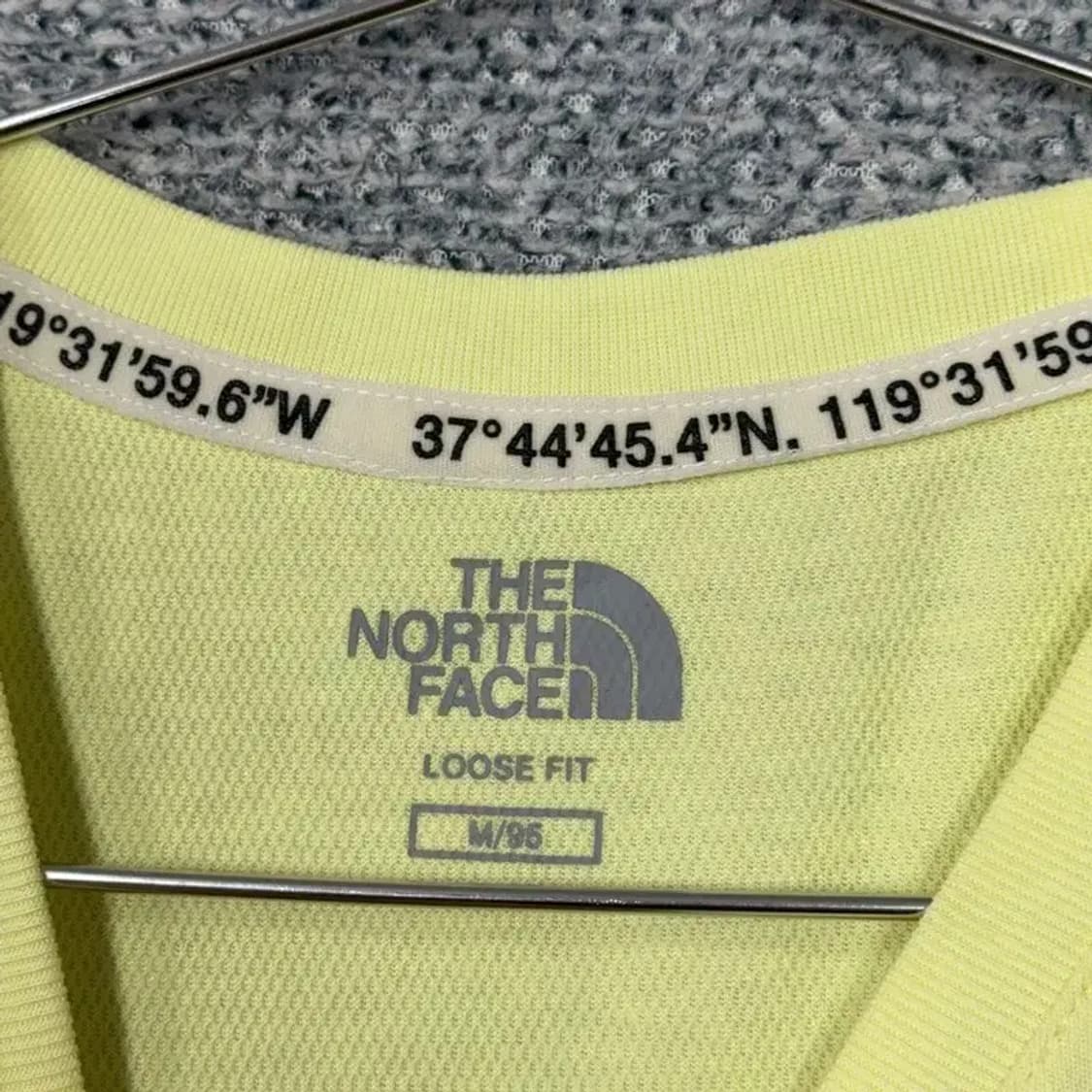 노스페이스 옐로우 로고 남성 기능성 반팔 티 M/95 상품이미지3