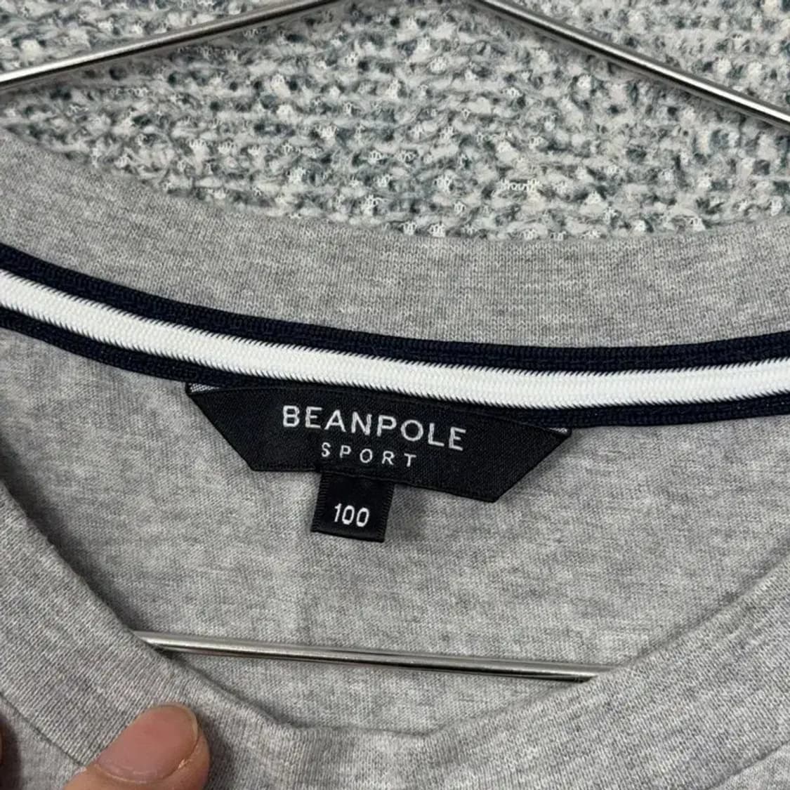 빈폴 스트라이프 라이트 그레이 반팔 티 100 상품이미지3