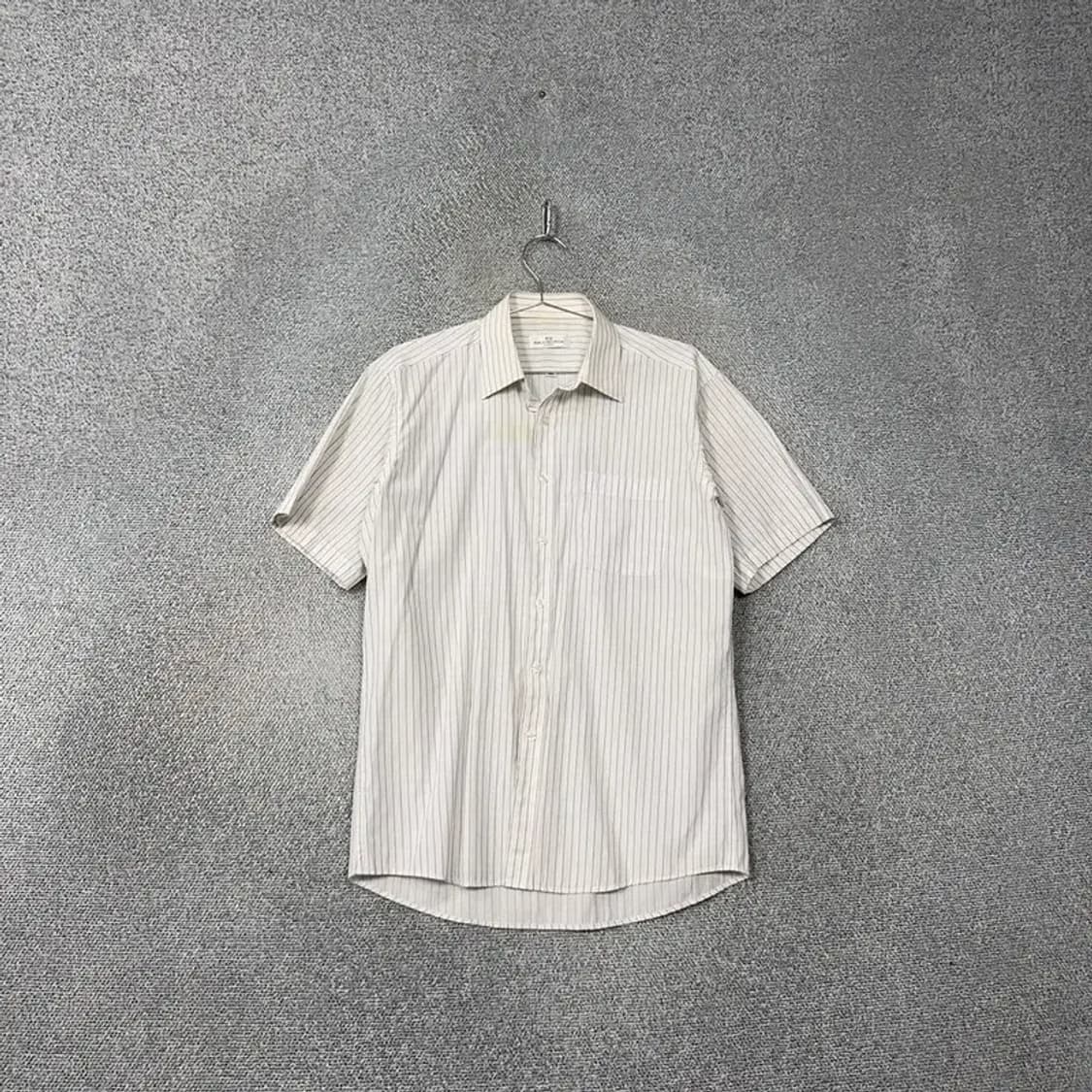 발렌시아가 스트라이프 남성 반팔 셔츠 100 상품이미지1
