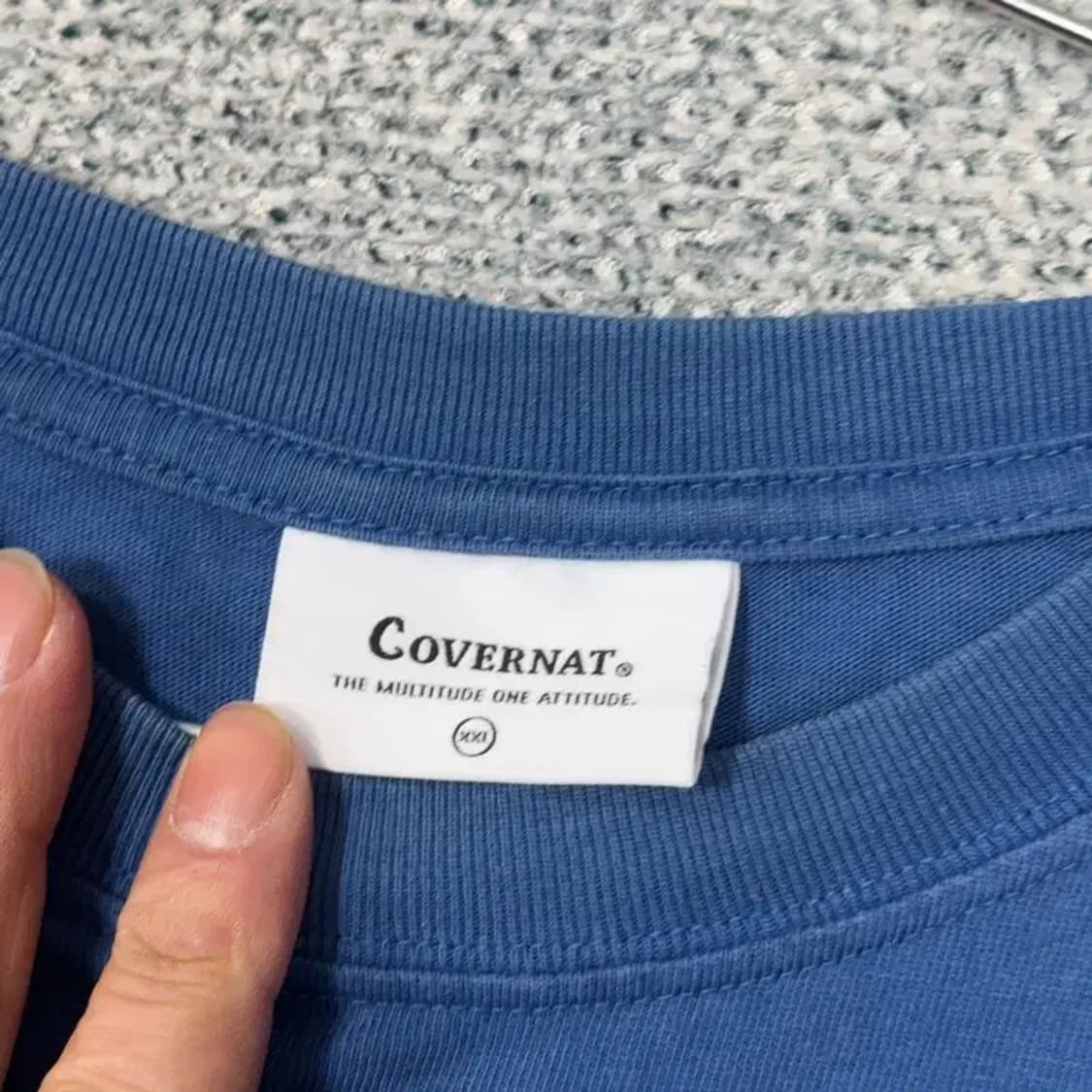 커버낫 프린팅 로고 오버 사이즈 남성 반팔티 XXL 상품이미지5