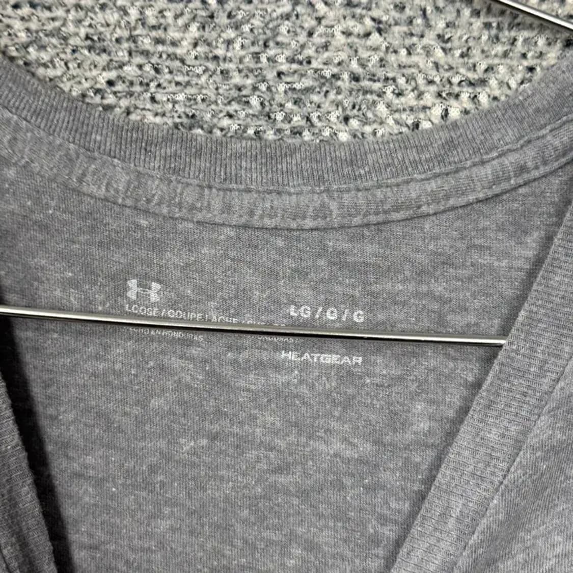 언더아머 프린팅 라이트 그레이 반팔 티 LG/G/G 상품이미지6