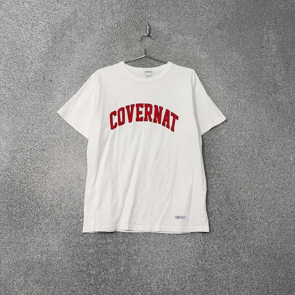 커버낫 프린팅 로고 화이트 반팔 티 MEDIUM 상품이미지1