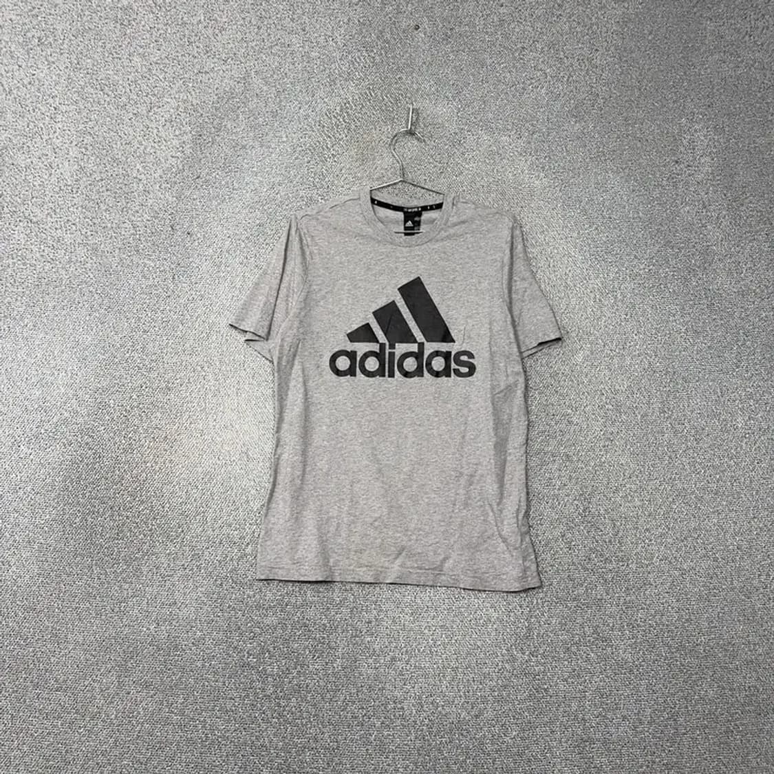 아디다스 프린팅 라이트 그레이 반팔 티 2XL 상품이미지1