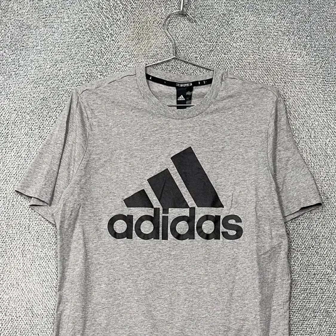 아디다스 프린팅 라이트 그레이 반팔 티 2XL 상품이미지3