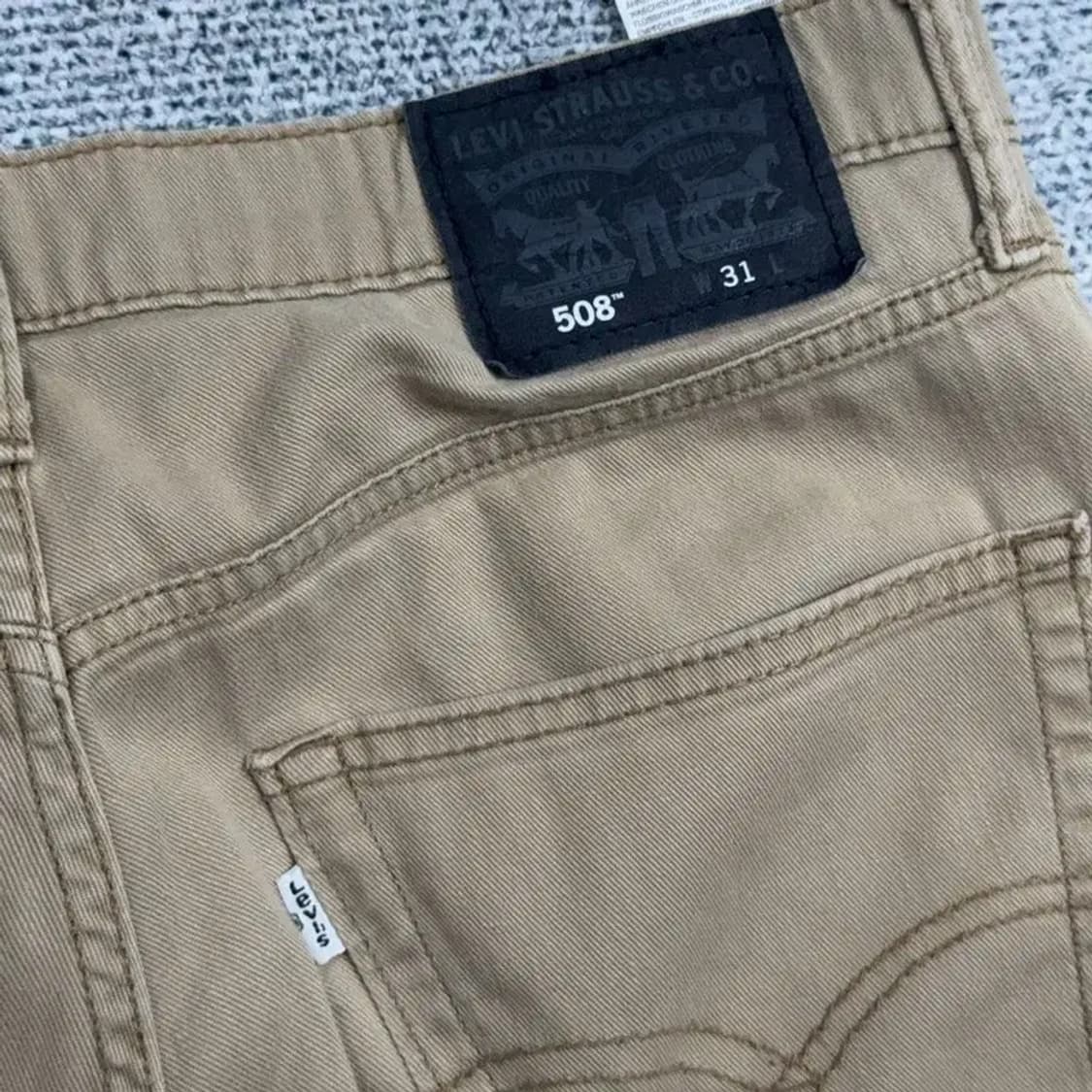 리바이스 베이지 남성 코튼 반바지 31 상품이미지3