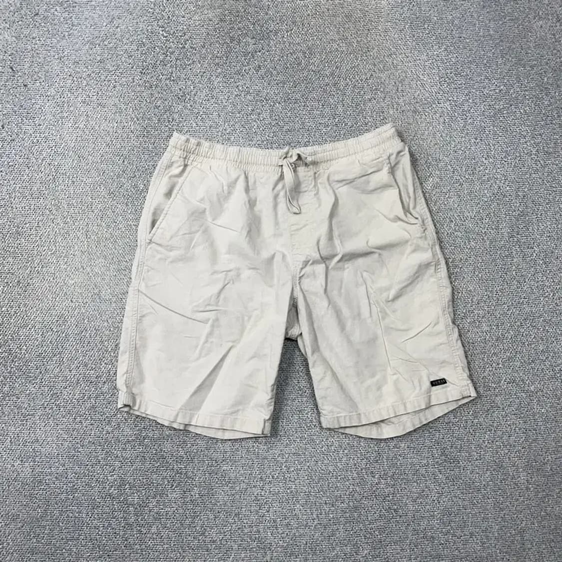 퀵실버 연베이지 로고 코튼 반바지 XL 상품이미지1