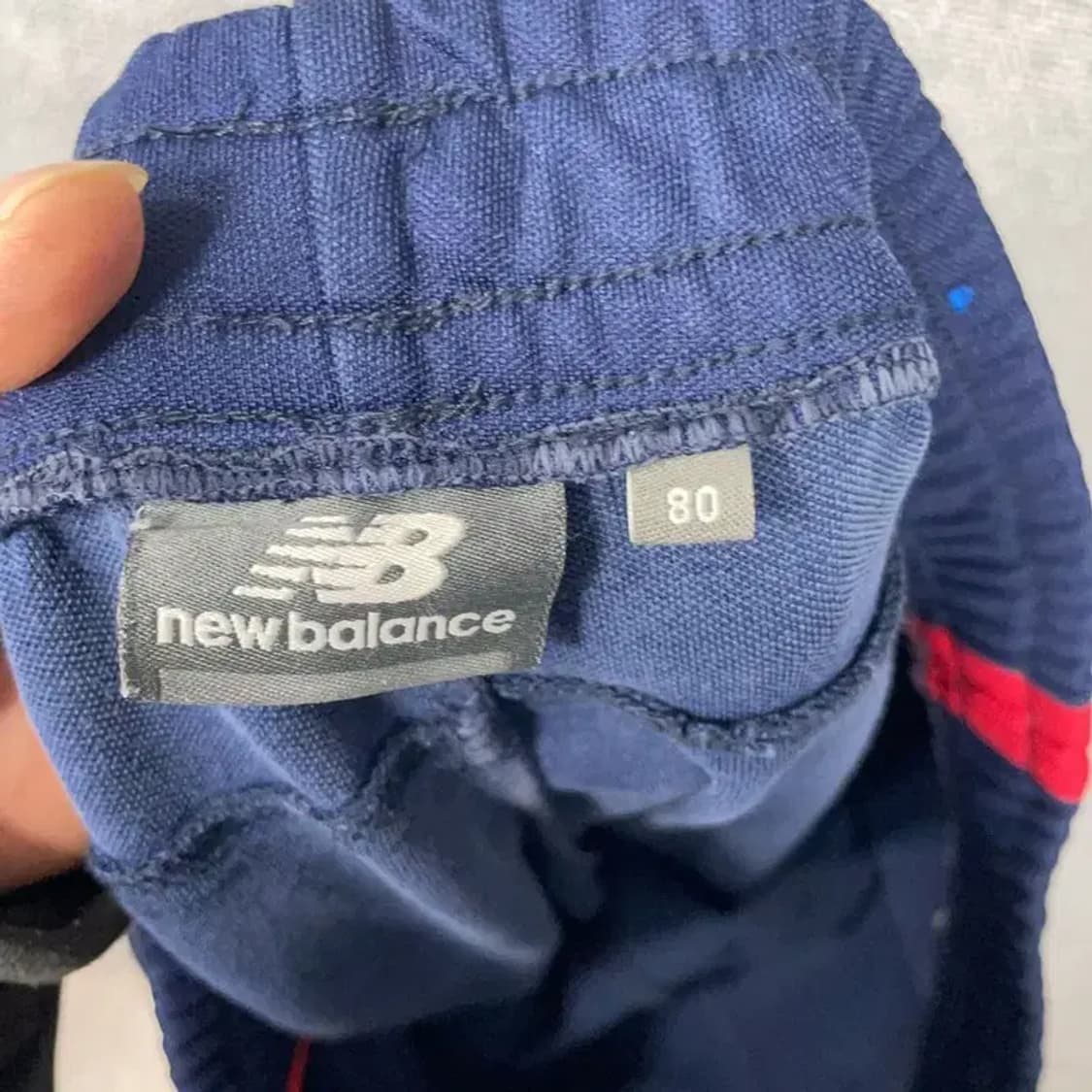 뉴발란스 네이비 로고 기능성 트레이닝 팬츠 80 상품이미지5