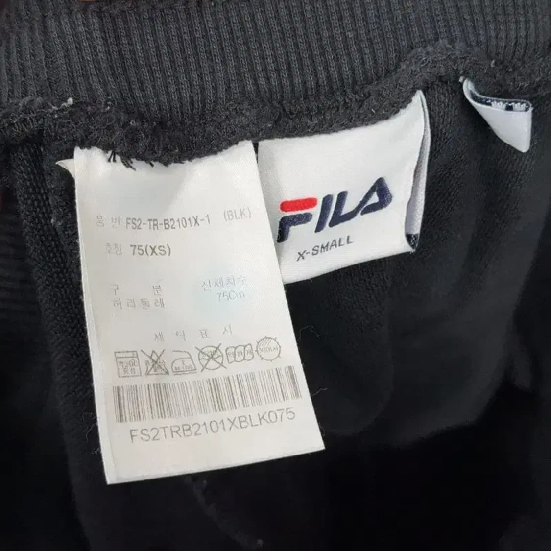 휠라 블랙 로고 캐주얼 반바지 XS 상품이미지3