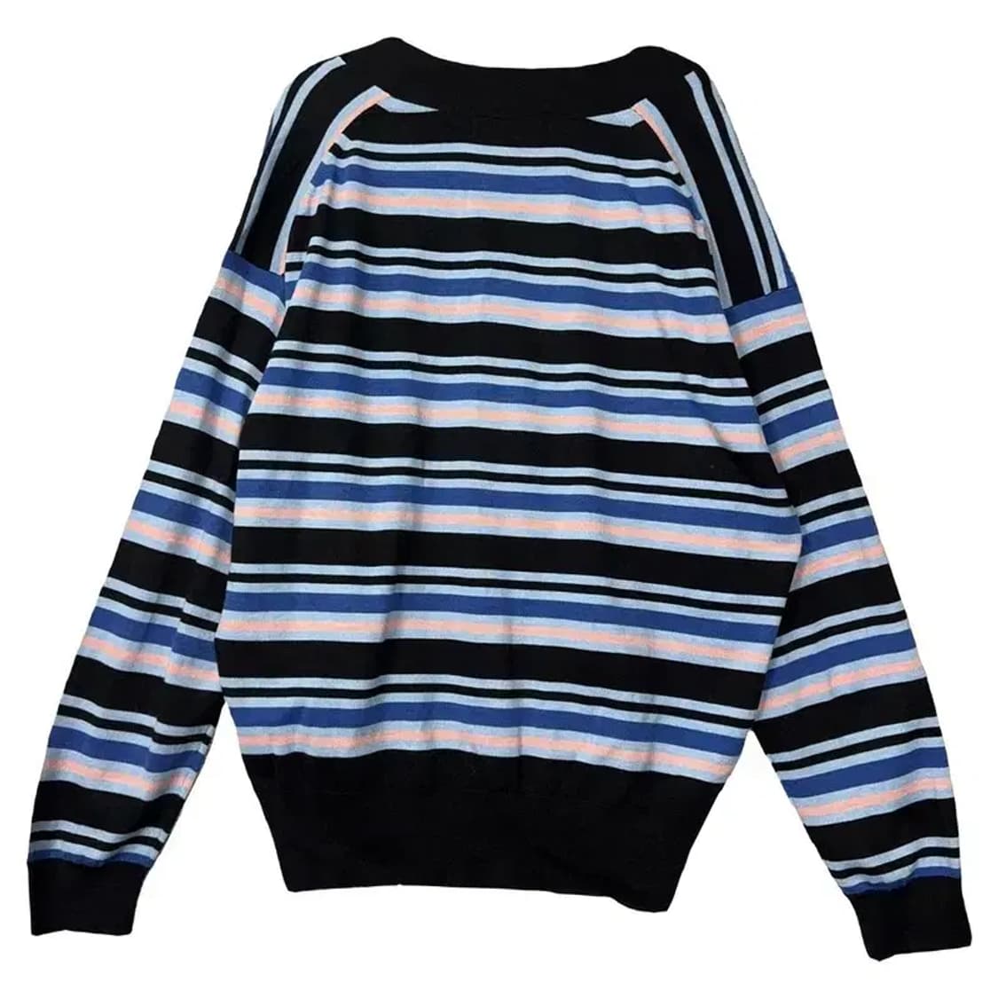 유니클로 마르니 스트라이프 블루 오버핏 니트 가디건 L 상품이미지2