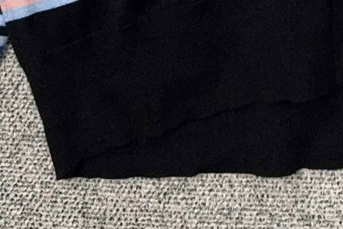 유니클로 마르니 스트라이프 블루 오버핏 니트 가디건 L 상품이미지5