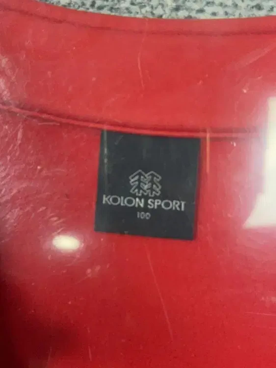 코오롱 레드 로고 등산 기능성 반집업 긴팔 100 상품이미지7