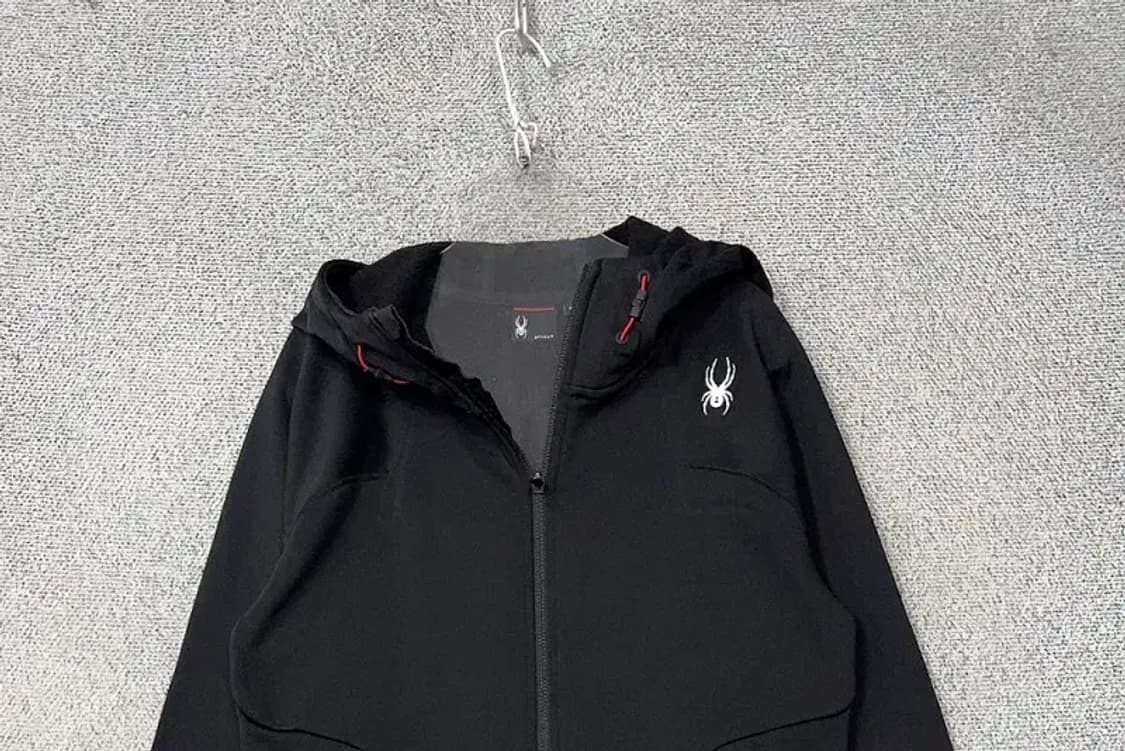 스파이더 블랙 로고 기능성 후드집업 M 상품이미지3
