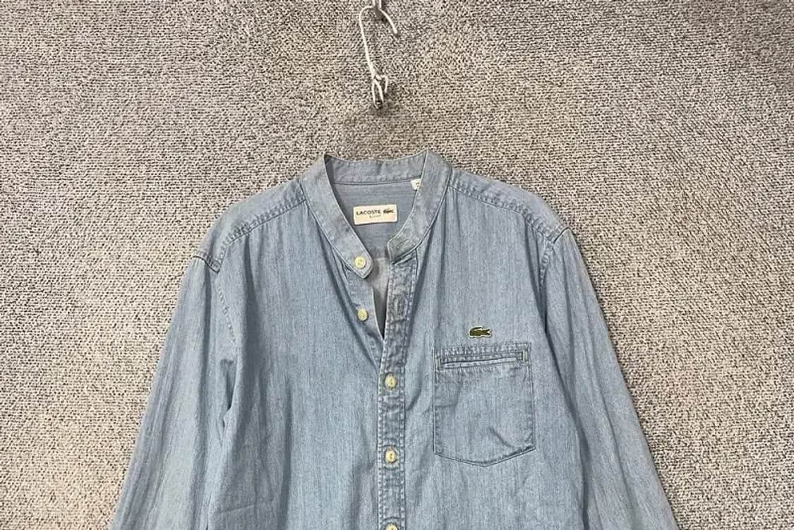 라코스테 로고 포켓 데님 셔츠 S 상품이미지3