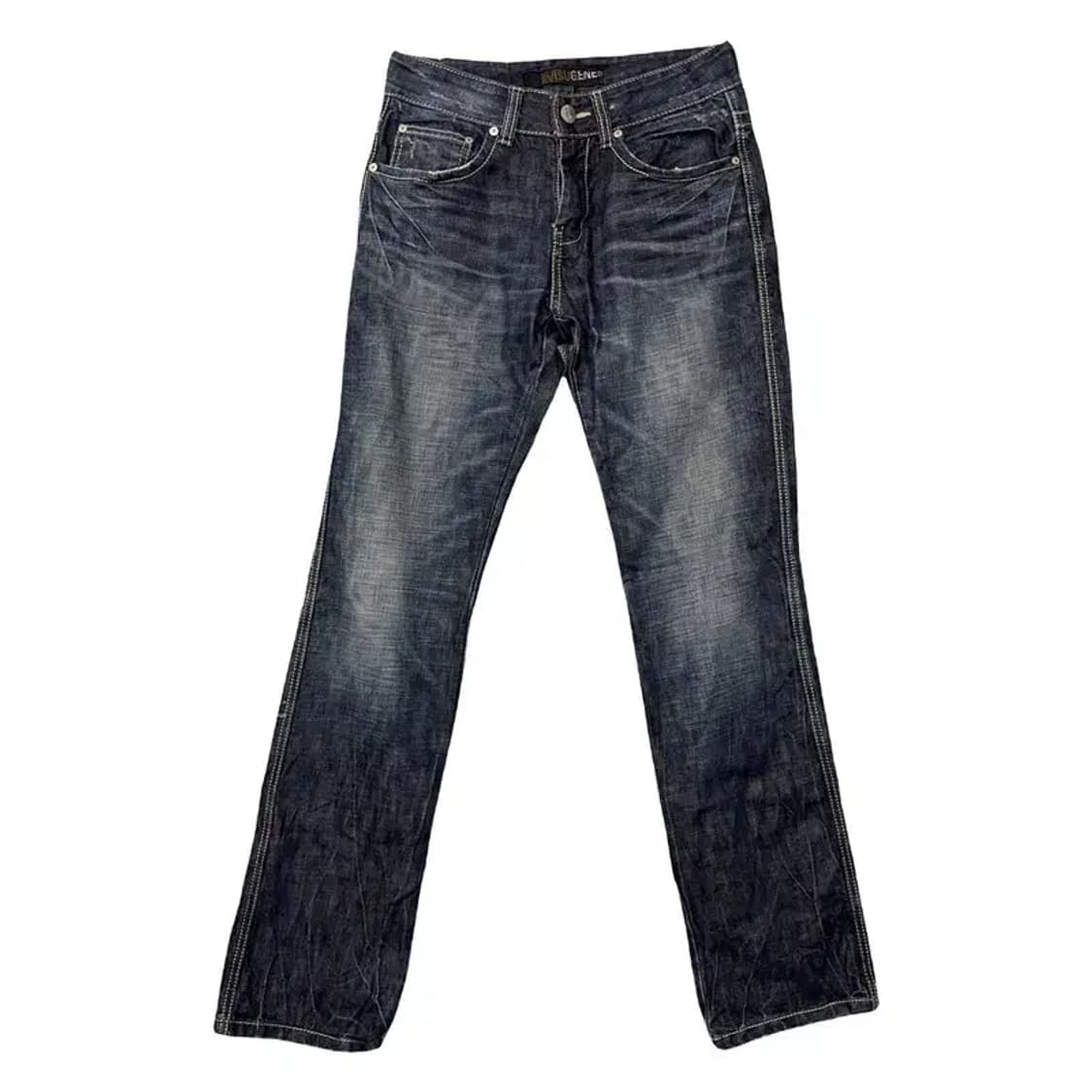 에비수 워싱 빈티지 백로고 청바지 030 상품이미지1