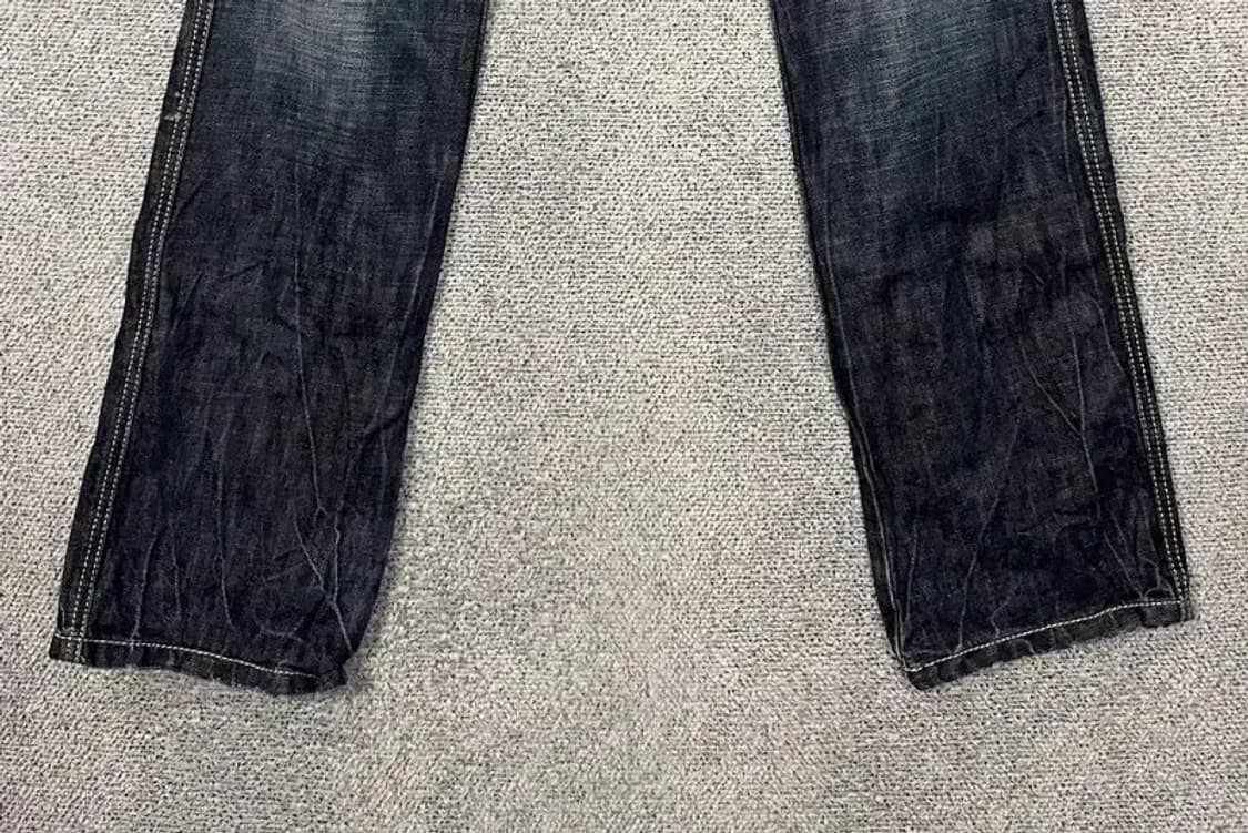 에비수 워싱 빈티지 백로고 청바지 030 상품이미지5