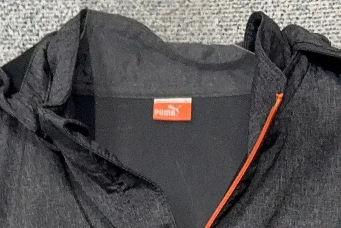 푸마 블랙 그레이 로고 투톤 기능성 후드 바람막이 M 상품이미지5