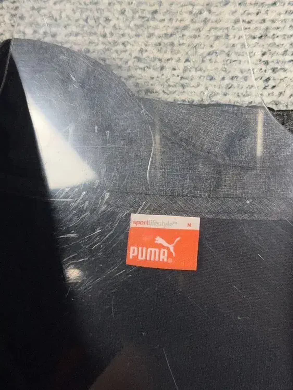 푸마 블랙 그레이 로고 투톤 기능성 후드 바람막이 M 상품이미지7