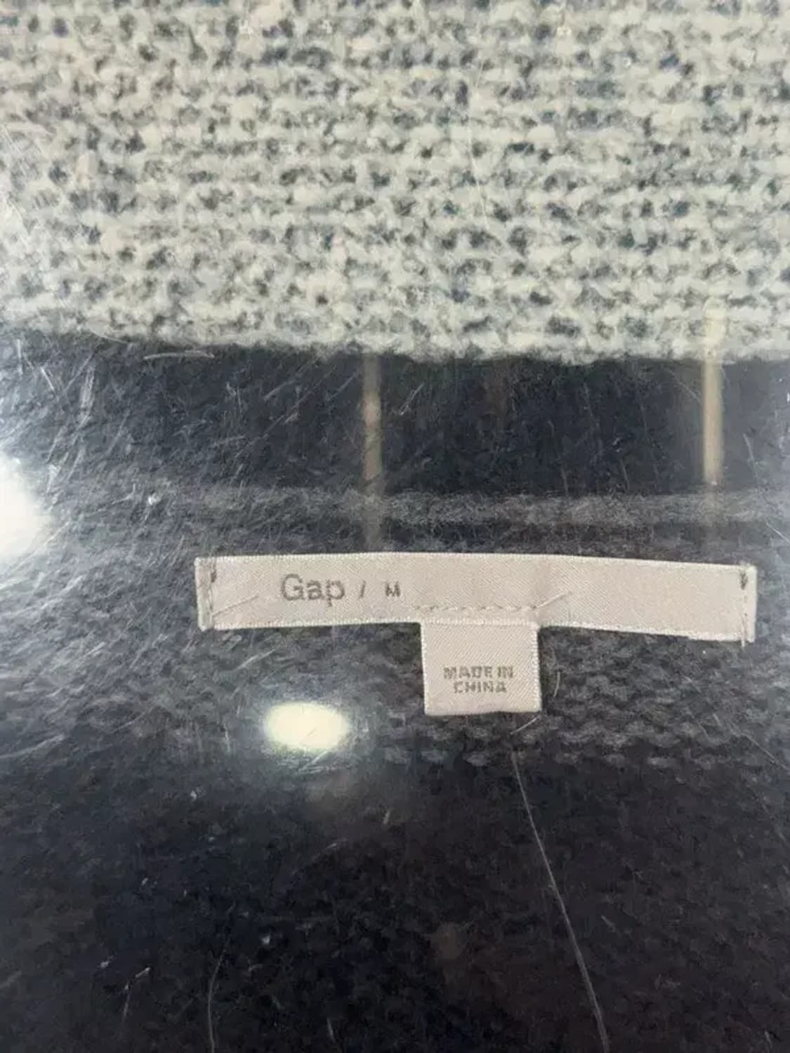 갭 스트라이프 그레이 U넥 니트 M 상품이미지7