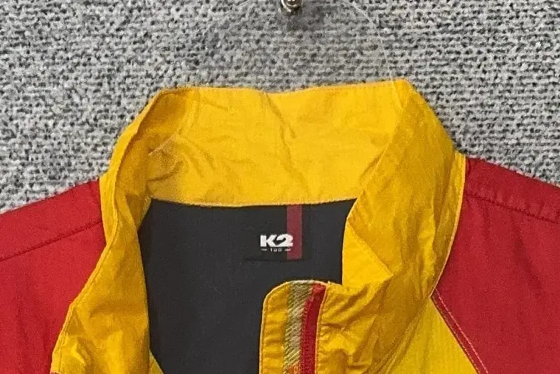 K2 옐로우 로고 기능성 바람막이 조끼 100 상품이미지5