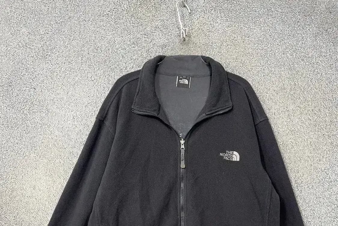 노스페이스 블랙 로고 플리스 후리스 집업 105 상품이미지3