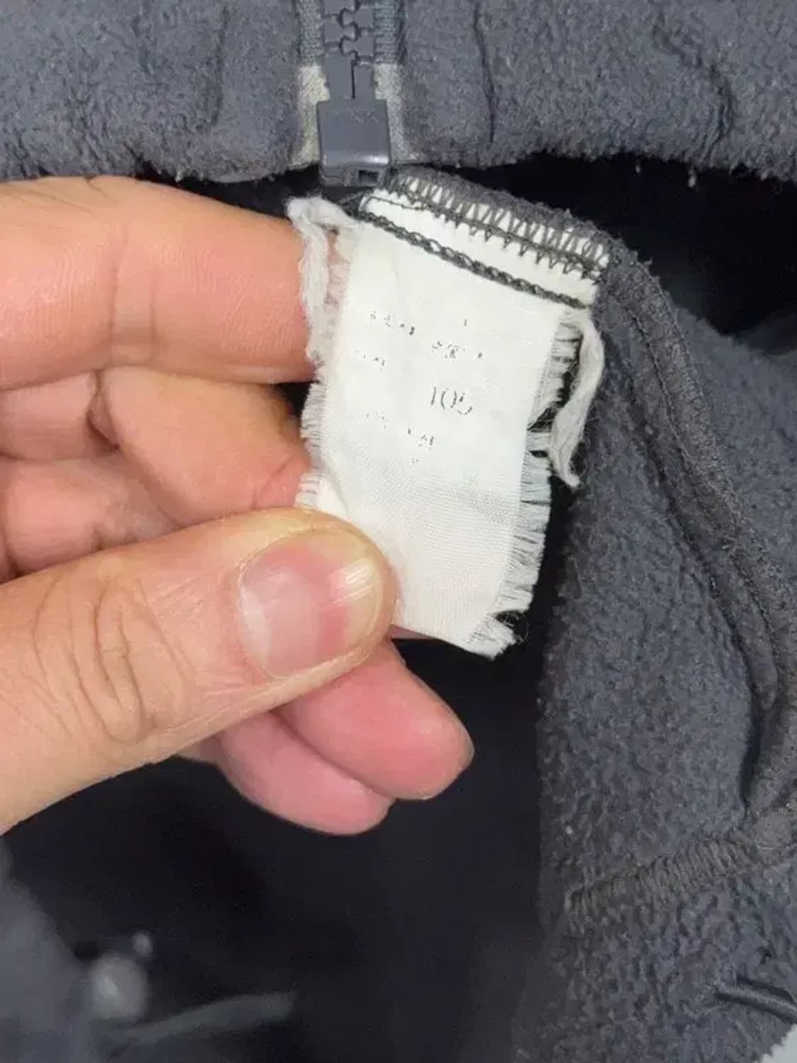 노스페이스 블랙 로고 플리스 후리스 집업 105 상품이미지8