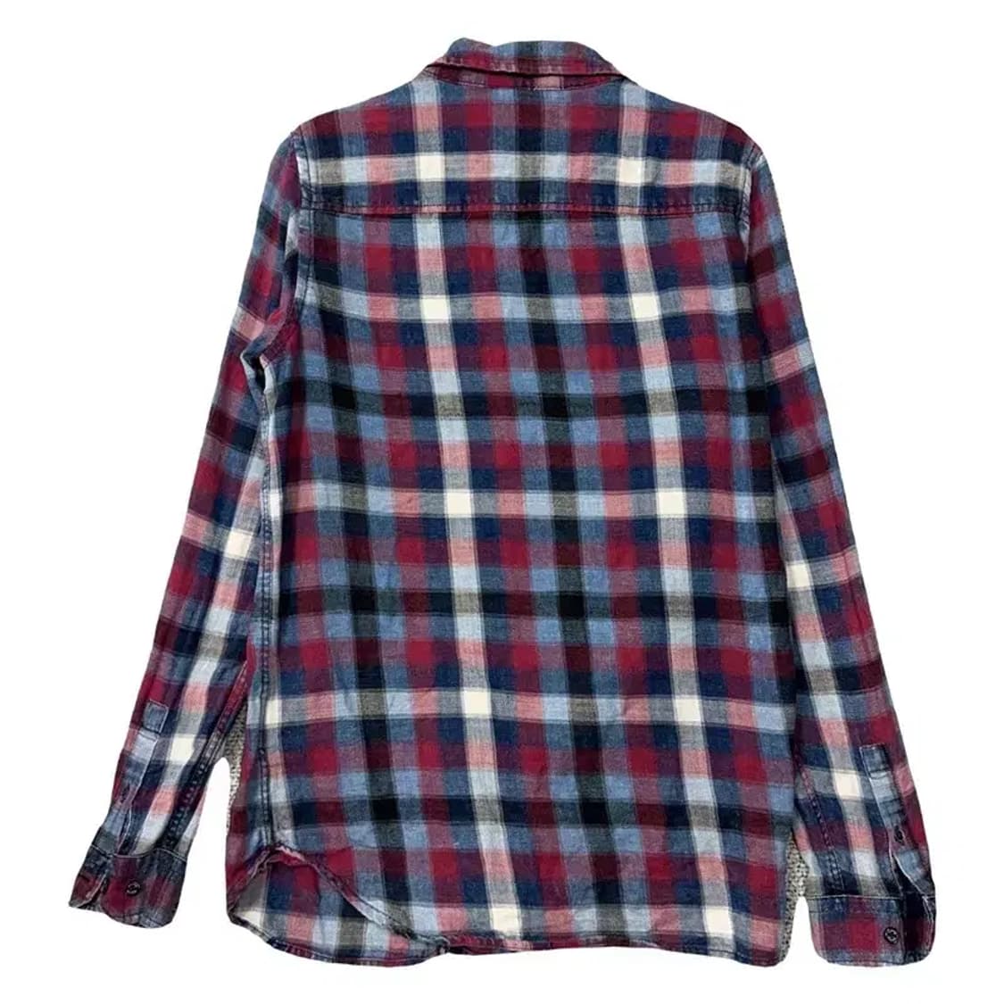 버커루 체크 블루 셔츠 S 상품이미지2