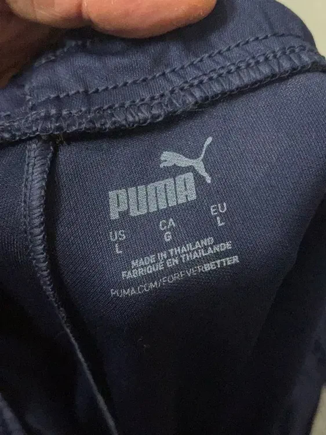 푸마 네이비 로고 기능성 조거팬츠 L 상품이미지8