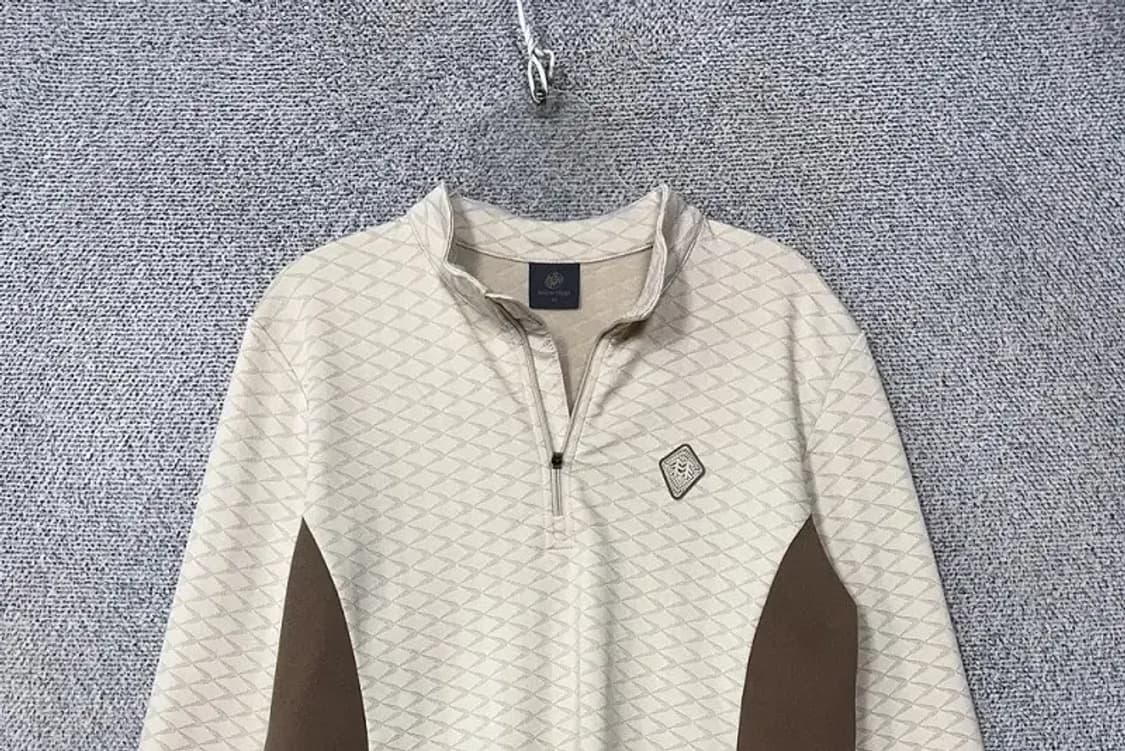 코오롱 크림 등산 기능성 반집업 긴팔 95 상품이미지3