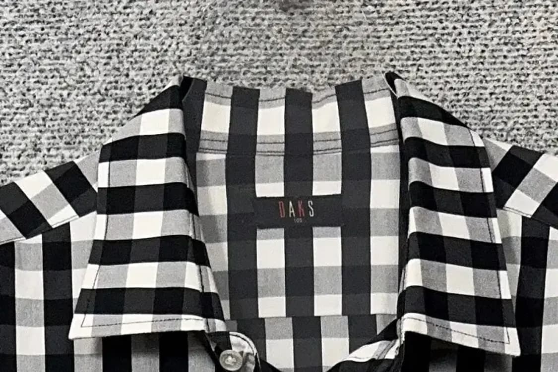 닥스 체크 블랙 캐주얼 남성 셔츠 105 상품이미지5