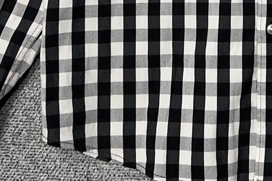 닥스 체크 블랙 캐주얼 남성 셔츠 105 상품이미지6