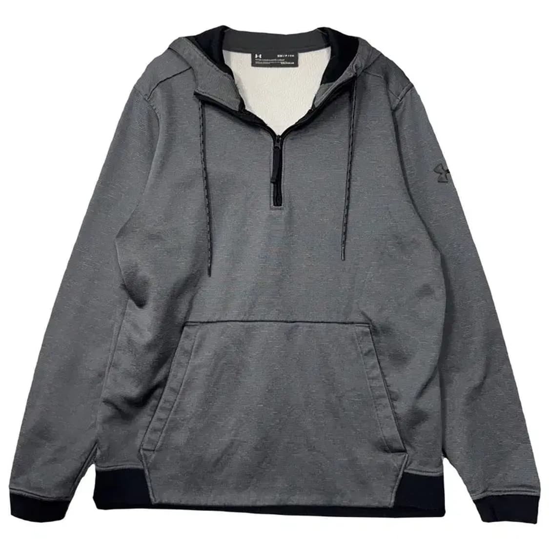 언더아머 그레이 기능성 반집업 후드티 SM/P/CH 상품이미지1