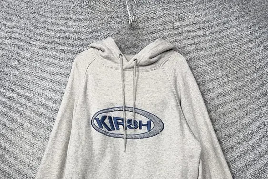 키르시 프린팅 라이트 그레이 후드티 2 상품이미지3