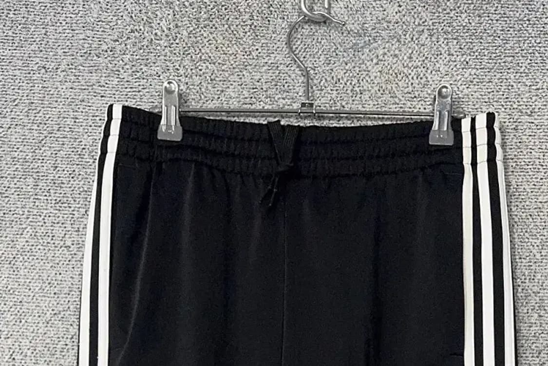 아디다스 블랙 로고 삼선 조거팬츠 L 상품이미지3