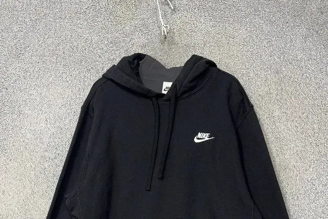 나이키 블랙 로고 후드티 L 상품이미지3