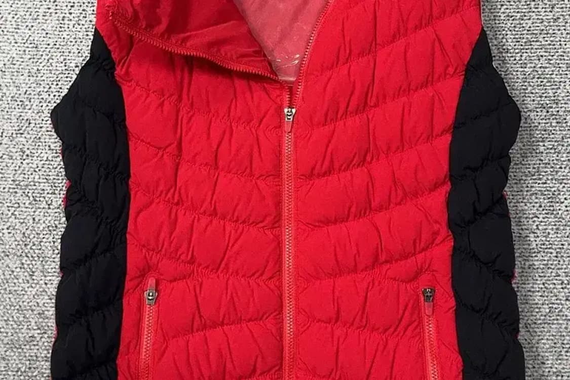 타이틀리스트 구스다운 레드 패딩 조끼 S 상품이미지4
