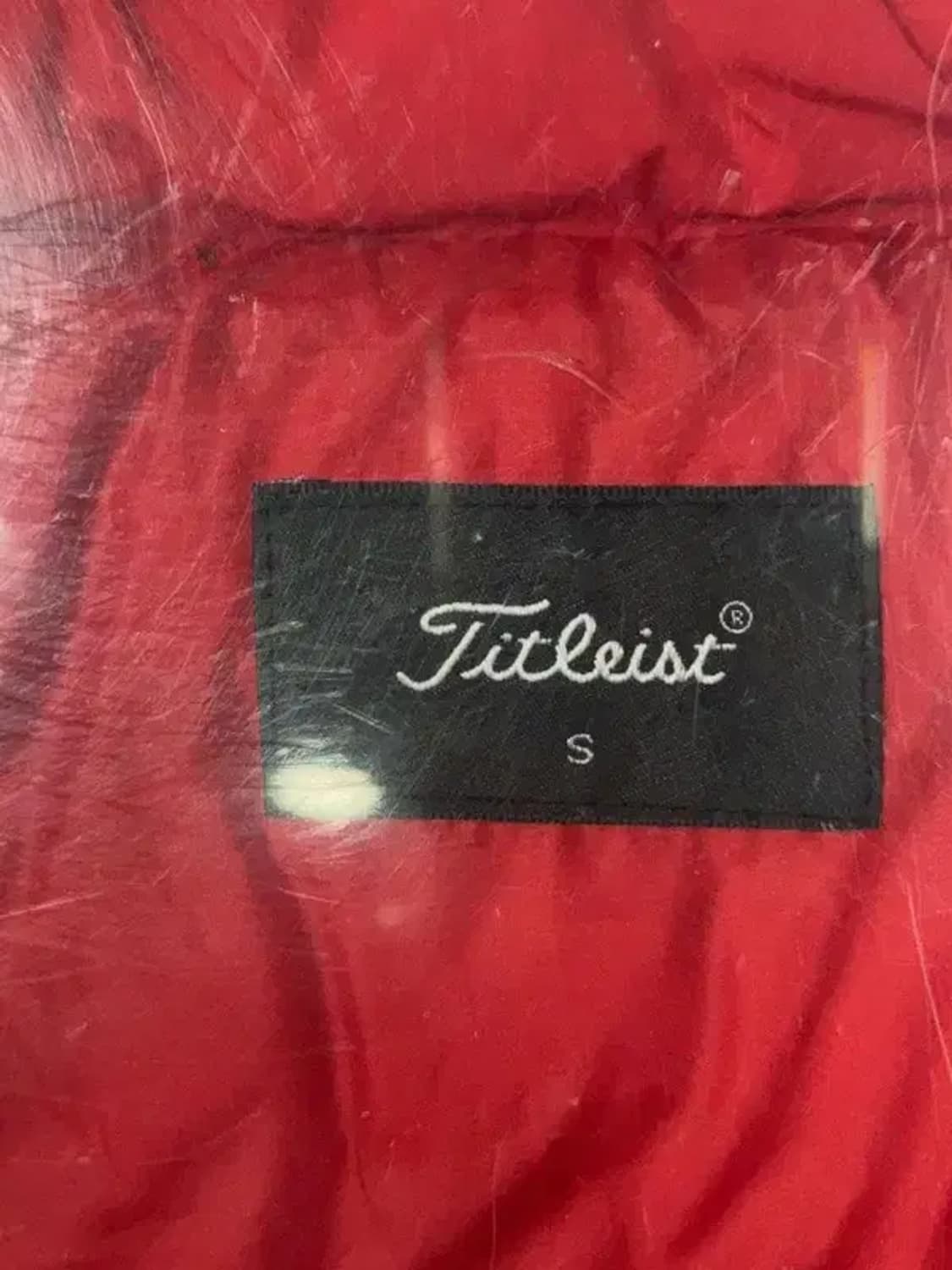 타이틀리스트 구스다운 레드 패딩 조끼 S 상품이미지8