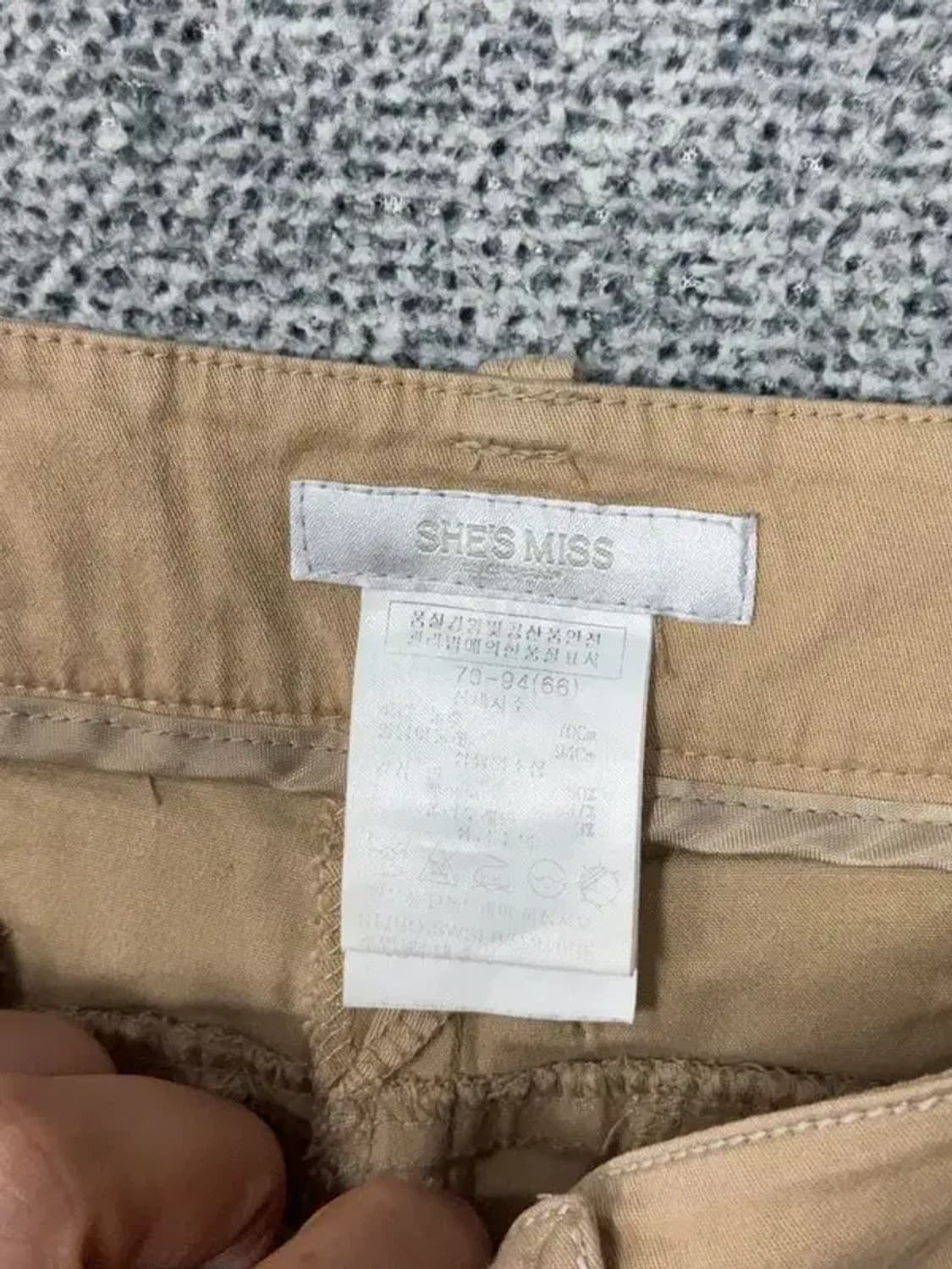 쉬스미스 베이지 여성 클래식 슬랙스 70-94(66) 상품이미지9