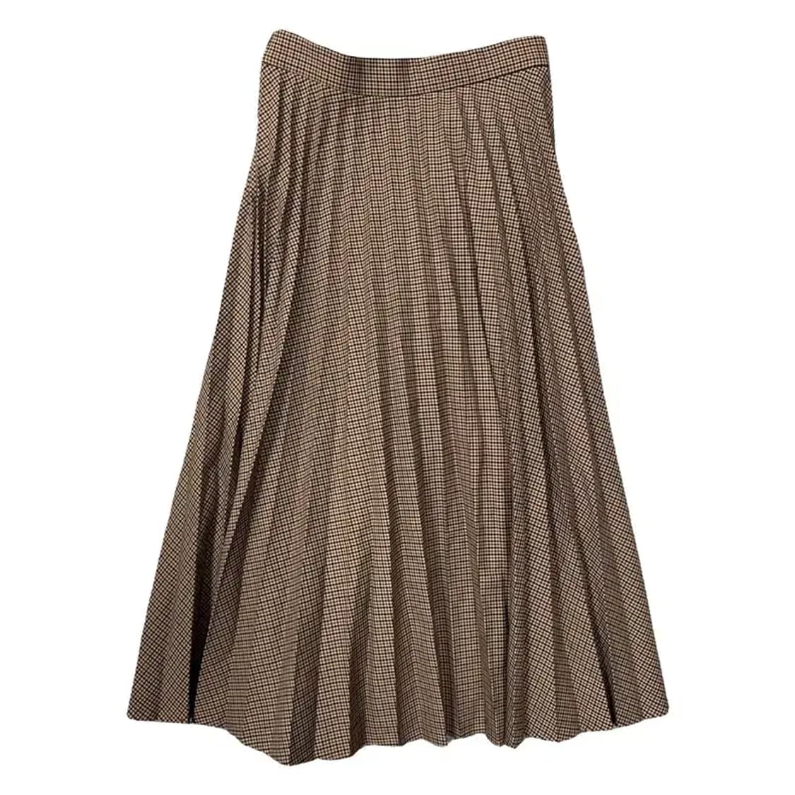 자라 체크 브라운 롱스커트 XS 상품이미지2