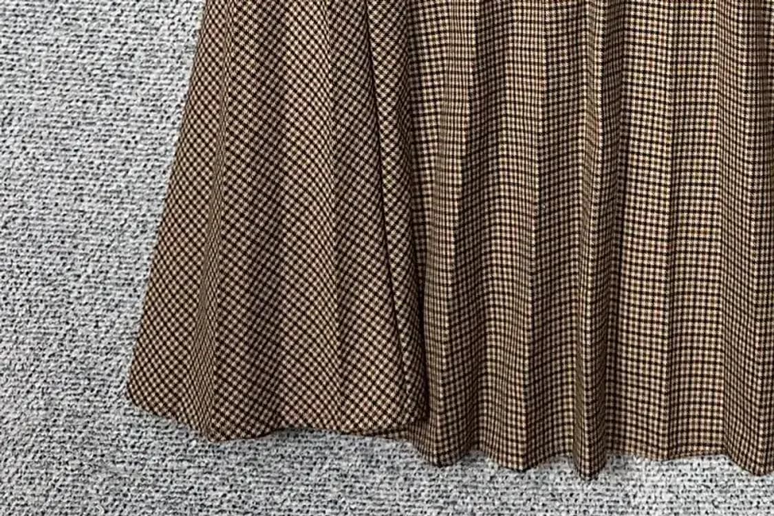 자라 체크 브라운 롱스커트 XS 상품이미지5