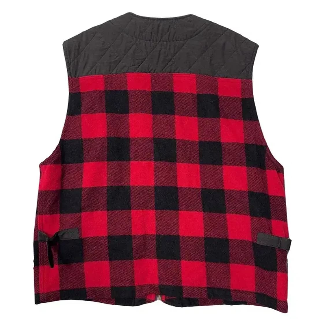 라피도 플란넬 빈티지 체크 울 조끼 100 상품이미지2