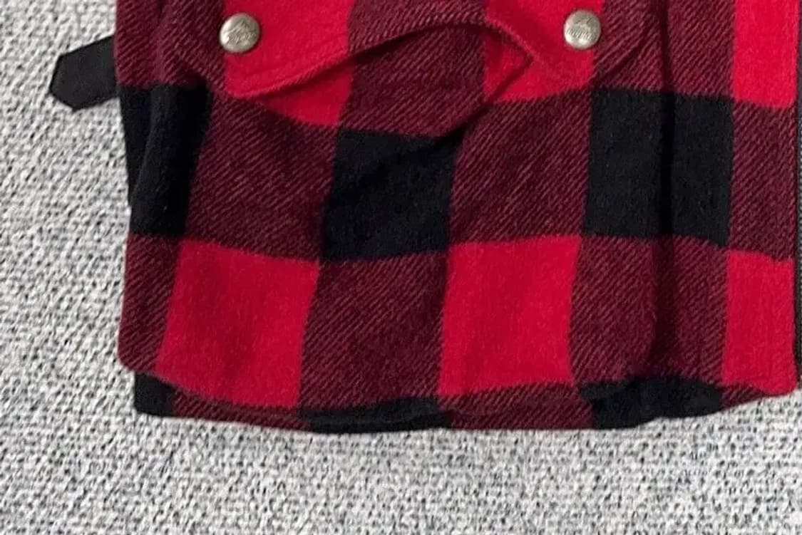 라피도 플란넬 빈티지 체크 울 조끼 100 상품이미지6
