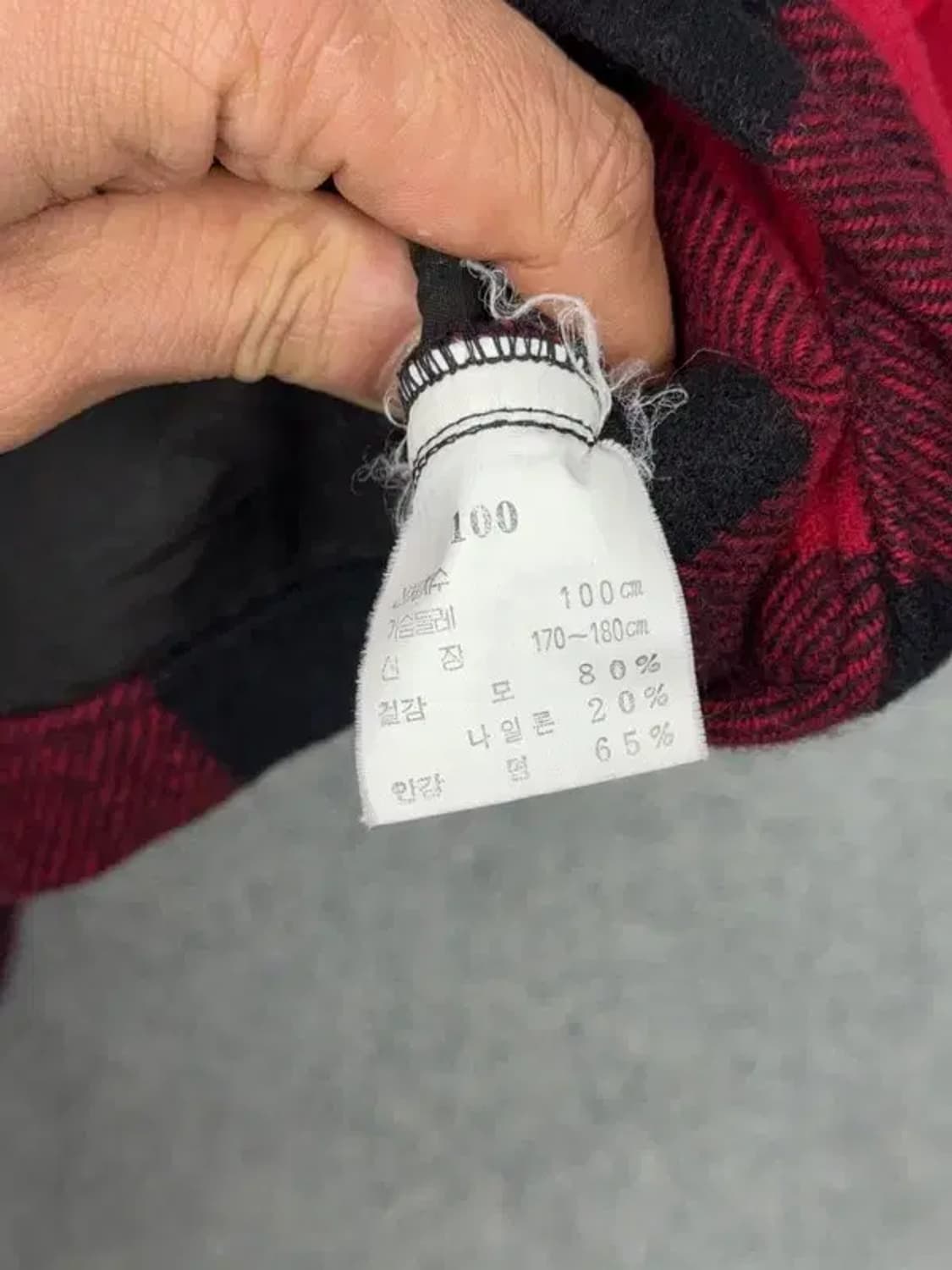 라피도 플란넬 빈티지 체크 울 조끼 100 상품이미지8