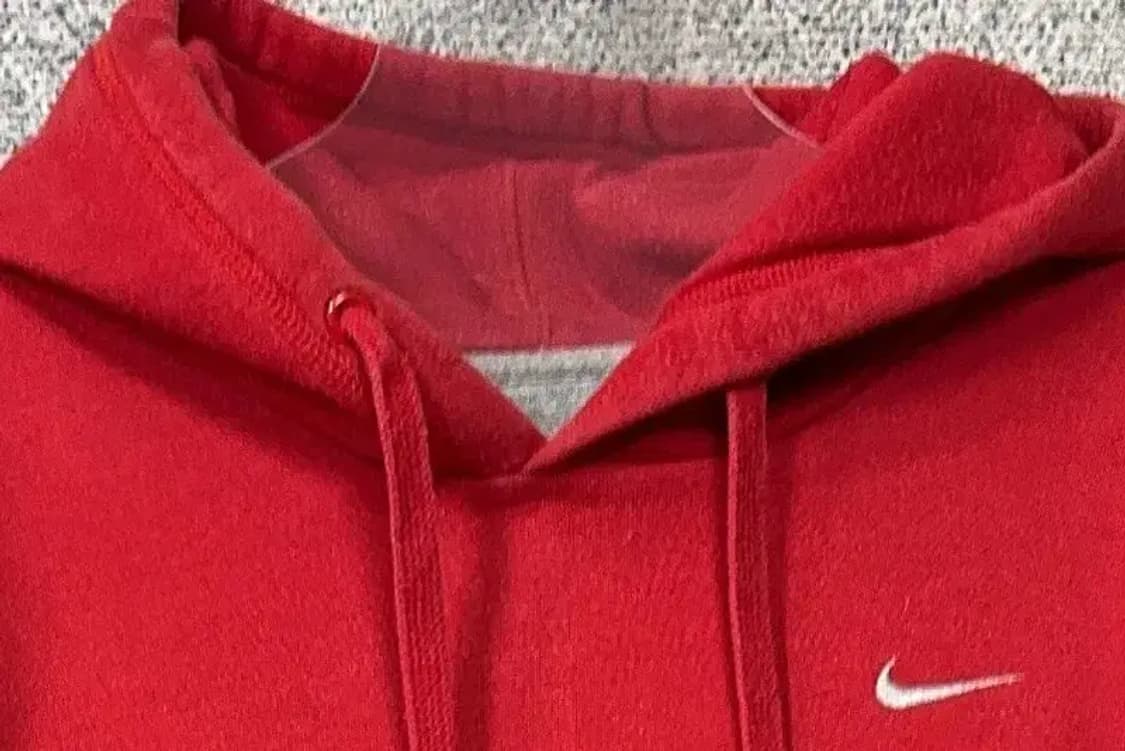 나이키 빈티지 프린팅 레드 후드티 G 상품이미지5