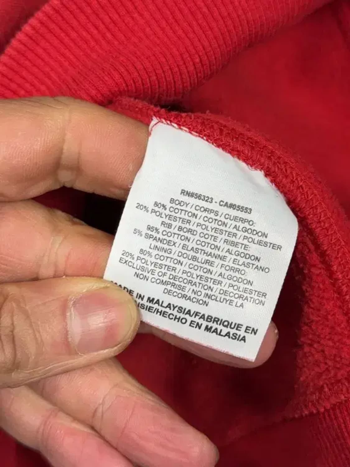 나이키 빈티지 프린팅 레드 후드티 G 상품이미지8