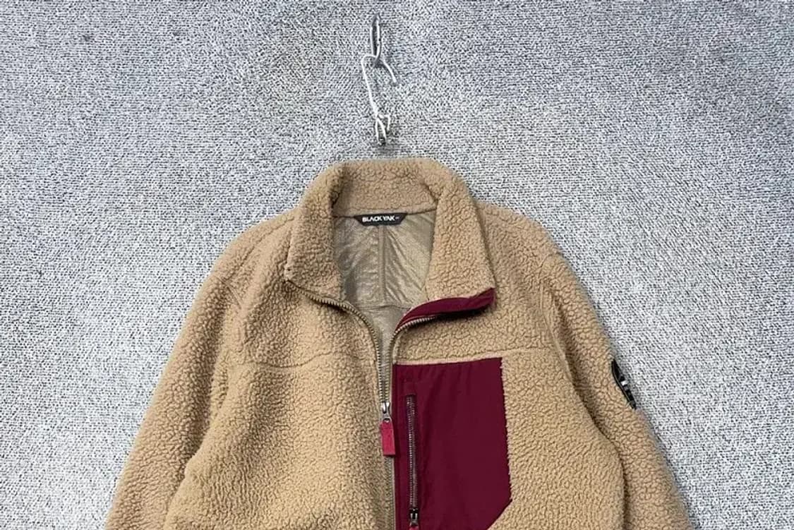 블랙야크 베이지 양털 뽀글이 후리스 자켓 105 상품이미지3