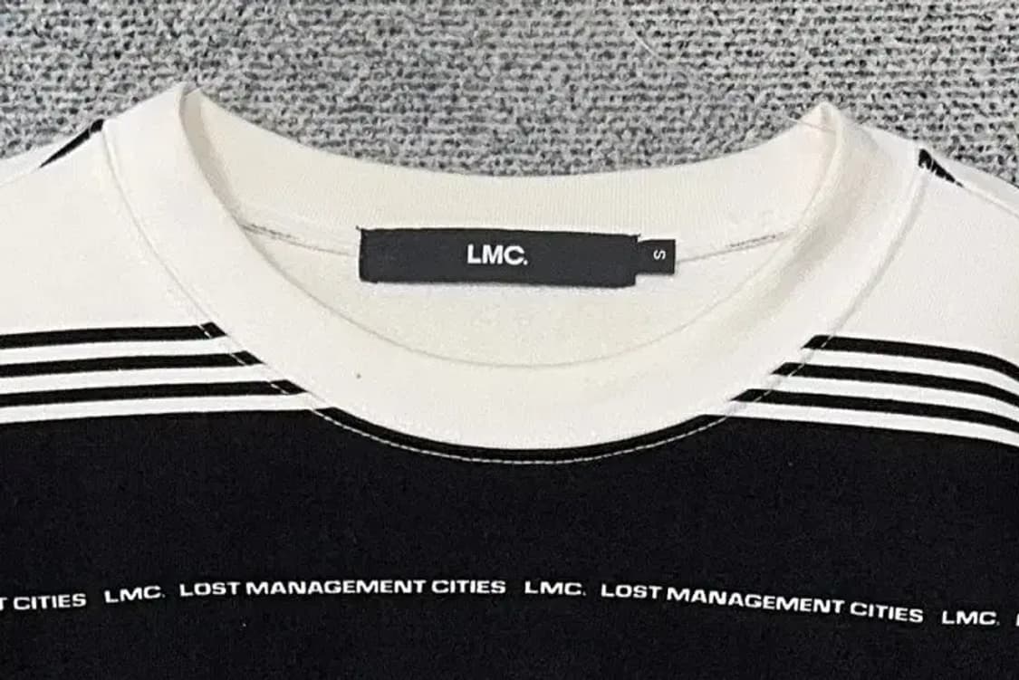 엘엠씨 스트라이프 블랙 맨투맨 S 상품이미지5