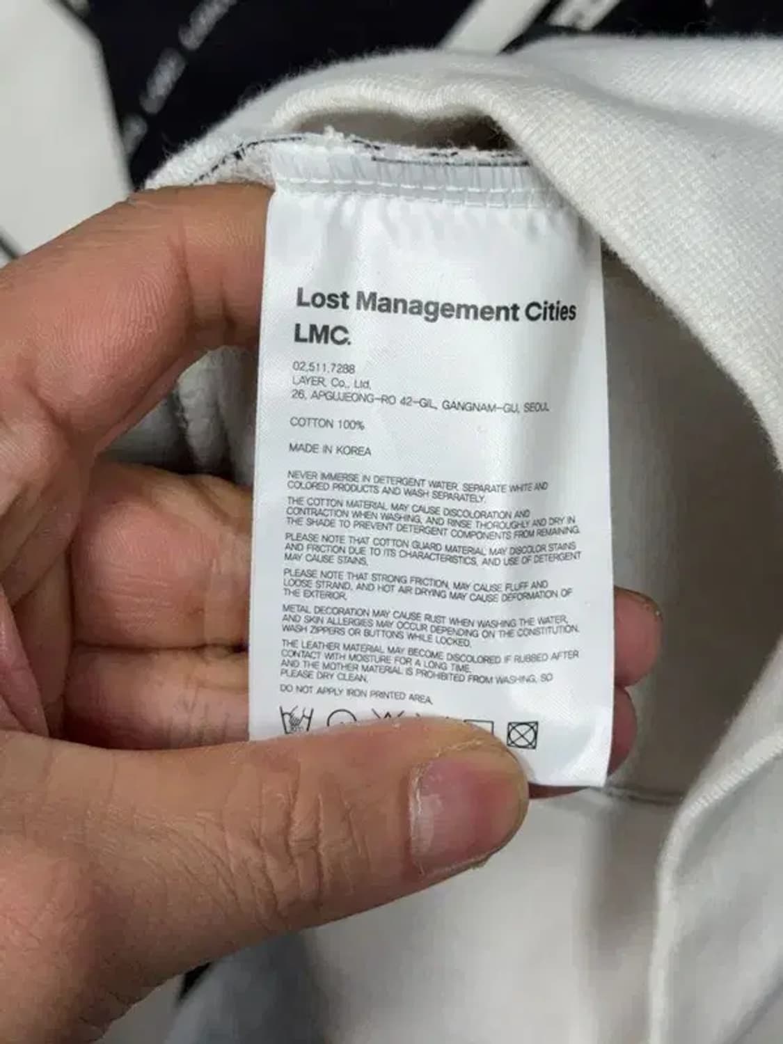 엘엠씨 스트라이프 블랙 맨투맨 S 상품이미지8